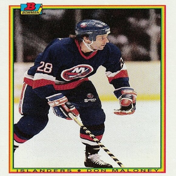 Don Maloney (Islanders) 1990 Vintage Topps/Bowman Hockey Card - Card Number 117 - Picture 1 of 2